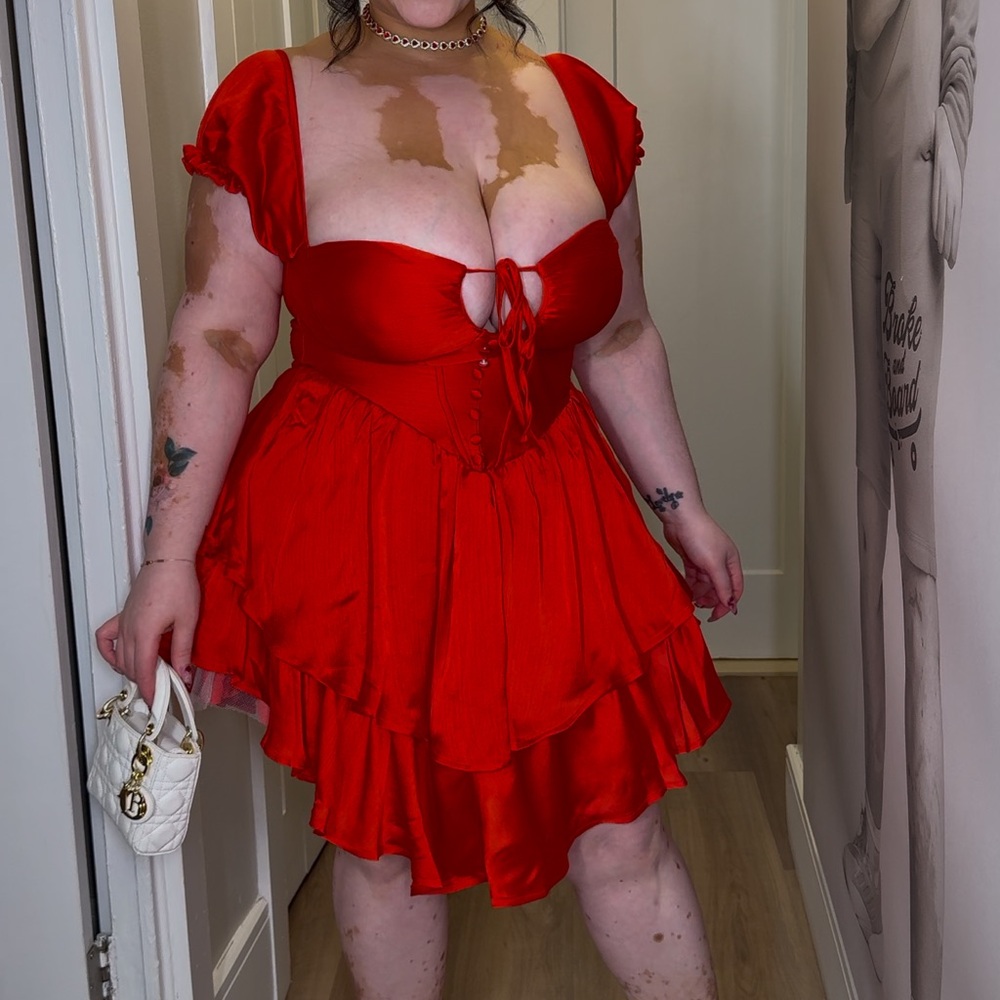 Red dress